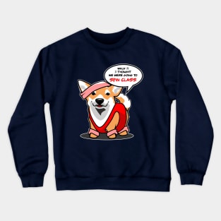 Mini Corgi Spin Class Crewneck Sweatshirt